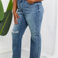 Judy Blue Becka Full Size Mid Rise Straight Jeans