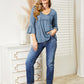 Ninexis Flounce Sleeve Full Size Babydoll Blouse
