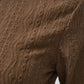 Eyelet Round Neck Long Sleeve Top