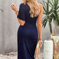 Ruched One-Shoulder Tulip Hem Dress