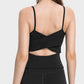 Crisscross Cutout Sports Cami