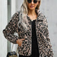 Plaid Print Sherpa Jacket Coat