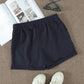 Drawstring Waist Cuffed Shorts