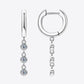 Moissanite Decor 925 Sterling Silver Earrings
