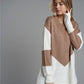 Two-Tone Chevron Pullover Sweater
