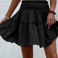 Smocked Waist Frill Trim Skirt