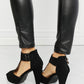 Forever Link Jive With Me Laser Cut Peep Toe T-Strap Heels