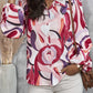 Printed Puff Sleeve Button-Up Shirt