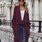 Open Front Pocket Duster Cardigan
