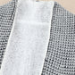 Heathered Fleece Lined Open Front Cardigan