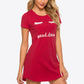 Animal Graphic Round Neck T-Shirt Dress