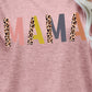 MAMA Leopard Graphic Short Sleeve Tee
