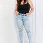 Vervet by Flying Monkey On The Road Full Size Distressed Jeans