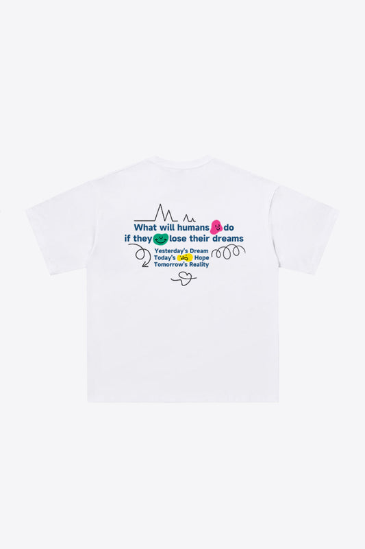 Graphic Round Neck Cotton Tee