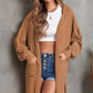 Open Front Hooded Longline Cardigan with Pockets