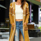 Bohemian Slit Hooded Duster Cardigan