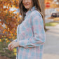 Plaid Button-Up Dropped Shoulder Shirt