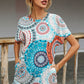Printed Round Neck Short Sleeve Tee