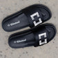 Weeboo Crystal Skies Rhinestone Buckle Slide Sandals