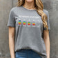 Simply Love Full Size MY SOCIAL BATTERY Graphic Cotton Tee