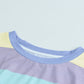 Rainbow Stripe Tie-Front Tee Shirt