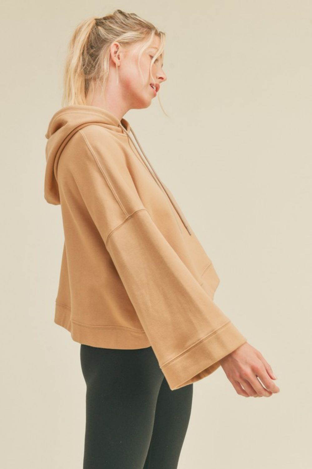 Kimberly C Full Size Drawstring Dropped Shoulder Hoodie