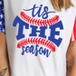 Stars and Stripes Graphic Round Neck Tee