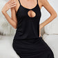 Cutout Scoop Neck Midi Night Dress