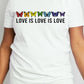 Simply Love Full Size LOVE IS LOVE IS LOVE Graphic Cotton Tee