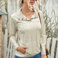 Leopard Print Snap Front Sweatshirt