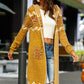 Bohemian Slit Hooded Duster Cardigan