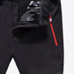 Full Size Contrast Zip Long Pants