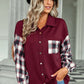 Plaid Dropped Shoulder Shirt with Breast Pocket