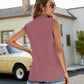 Lace Trim Notched Neck Tank