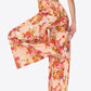 Floral Tie-Waist Tiered Culottes
