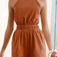 Halter Neck Tie Back Romper