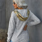 Retro Floral Contrast Panel Hoodie