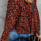 Leopard Print Raw Hem Jacket