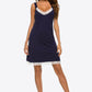Contrast Lace Trim Plunge Night Dress