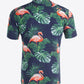 Printed Short Sleeve Collared Vacation Shirt