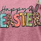 HAPPY EASTER Graphic Round Neck Tee Shirt