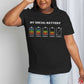 Simply Love Full Size MY SOCIAL BATTERY Graphic Cotton Tee