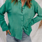 Textured Button Down Shirt with Pocket