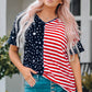 Stars and Stripes V-Neck Tee
