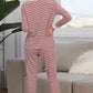Striped Tee & Pants Pajama Set