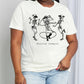 Simply Love Full Size FOREVER COWGIRL Dancing Skeleton Graphic Cotton Tee