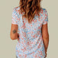 Leopard Contrast Sequin Short Sleeve Tee