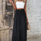 Ruched High Waist Wide Leg Pants