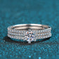 1 Carat Moissanite 925 Sterling Silver Ring