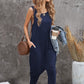 Sleeveless Pocketed Harem Jumpsuit